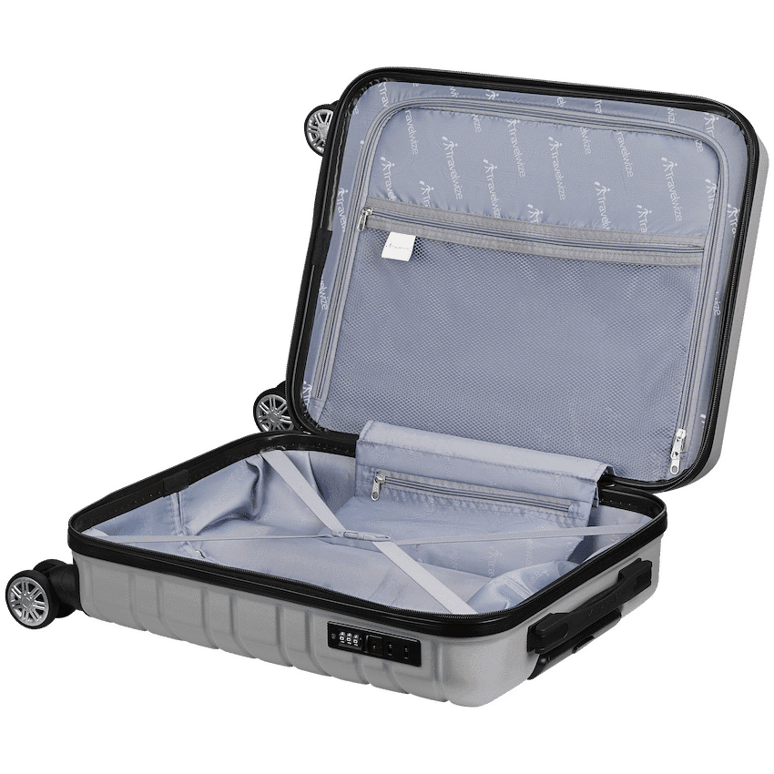 Travelwize Cabana ABS 4-Wheel Spinner 65cm Luggage - Platinum 9
