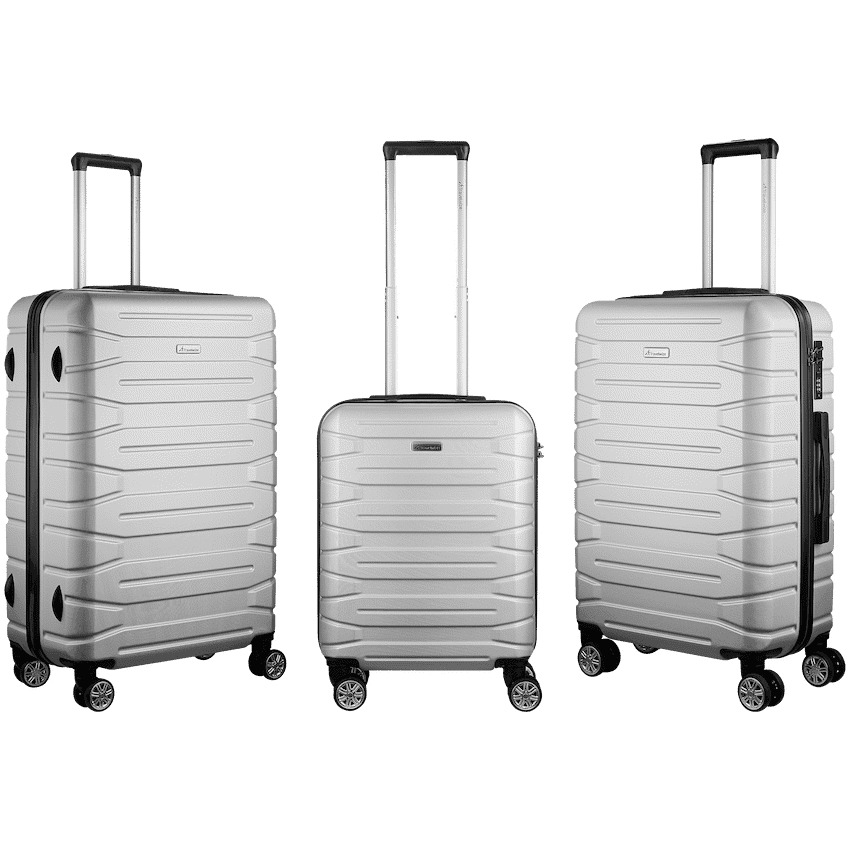 Travelwize Cabana ABS 4-Wheel Spinner 75cm Luggage - Platinum 11