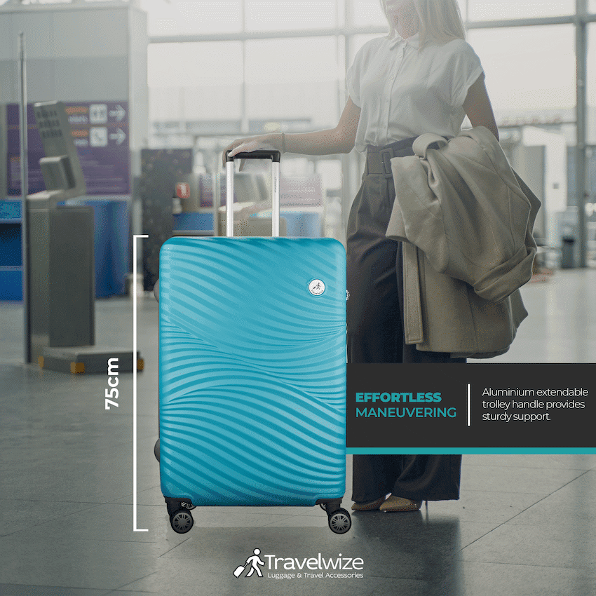 Travelwize Maui ABS 4-Wheel Spinner 75cm Luggage - Ocean 14