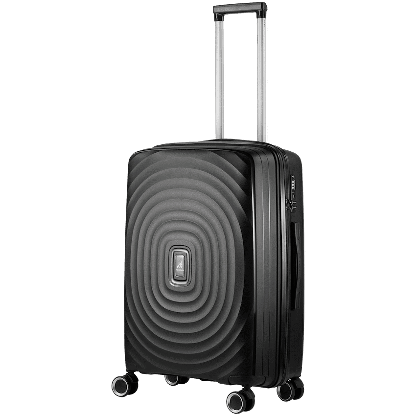 Travelwize Ripple PP 4-Wheel Spinner 55cm Luggage - Black 1