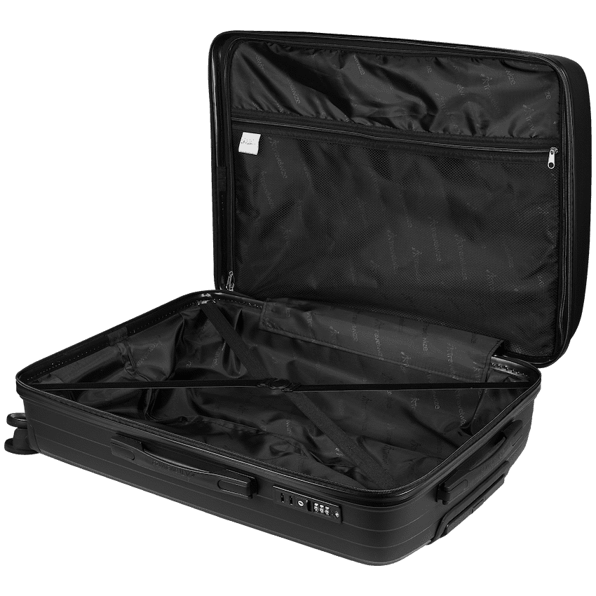Travelwize Ripple PP 4-Wheel Spinner 65cm Luggage - Black 2
