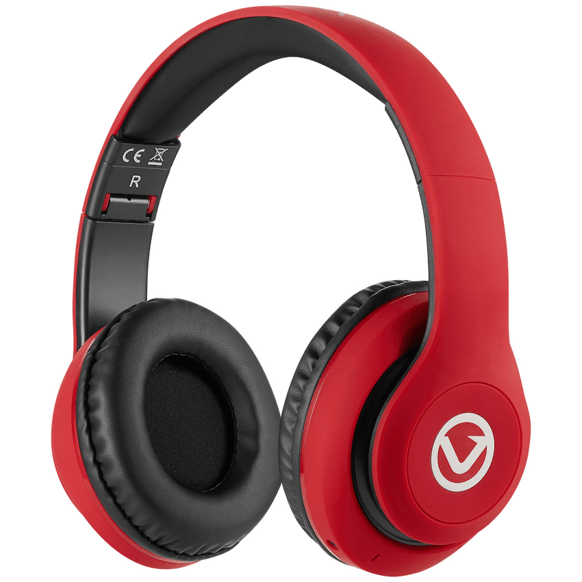 Volkano Impulse Series Bluetooth Headphones - Red 2