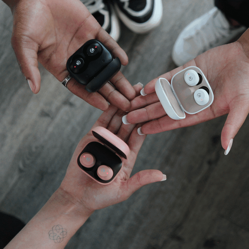 Volkano Taurus Series 2.0 True Wireless Earphones with Charging Case - Pink 7