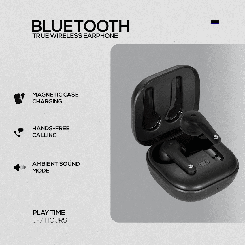 Volkano Silento ANC Series True Wireless + Charging Case - Black 8