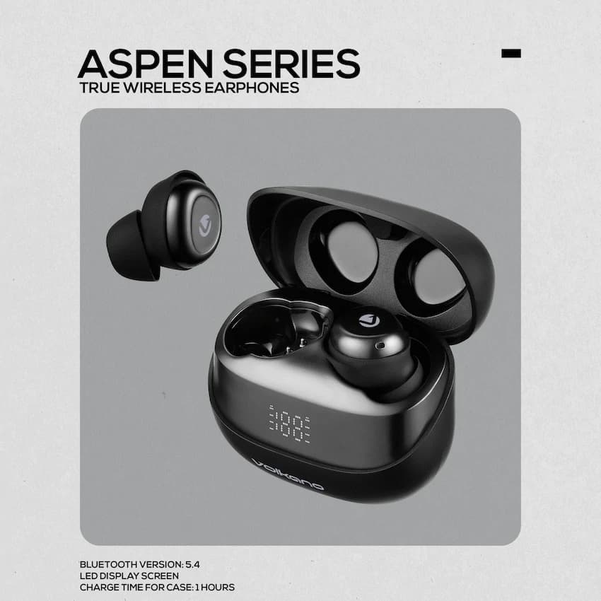 Volkano Aspen True Wireless Earphones - Black 3