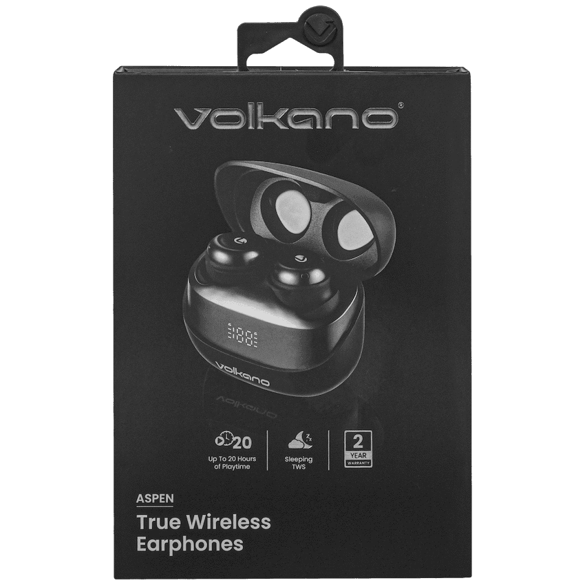 Volkano Aspen True Wireless Earphones - Black 8