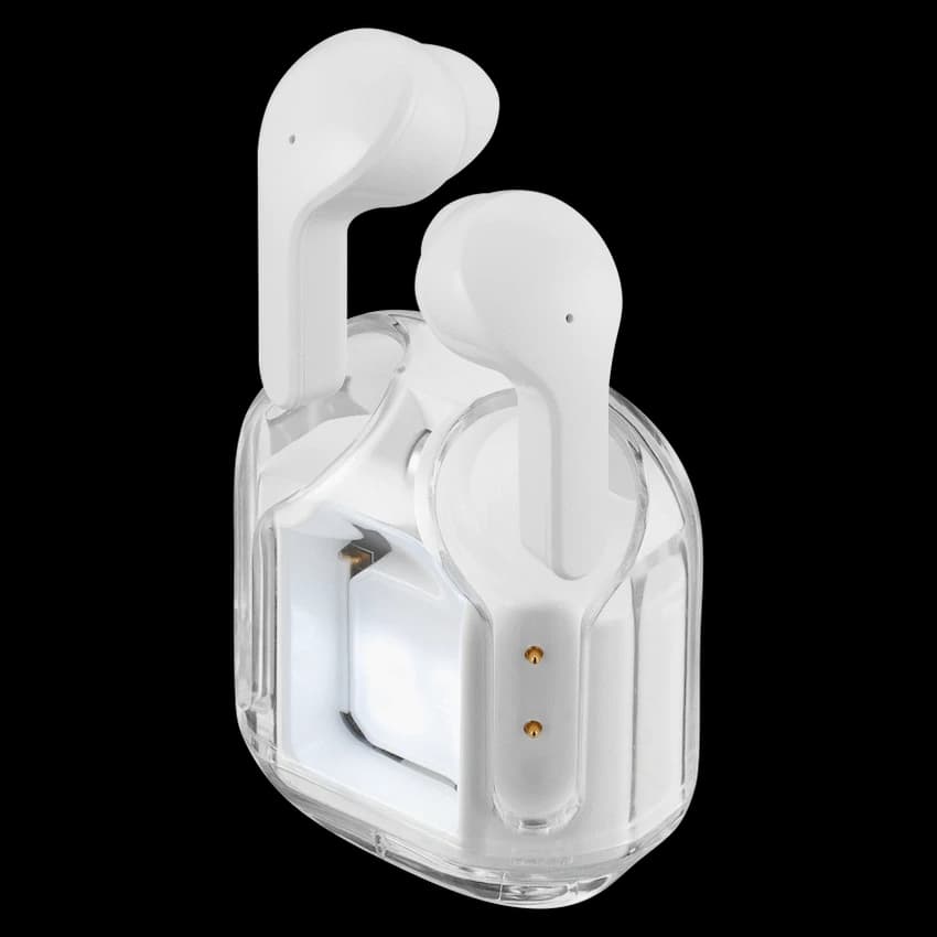 Volkano Crystalline Series TWS Earphone - White - Hardbox 9