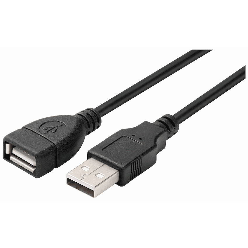 Volkano Extend Series USB Extension Cable - 2m - Black 2