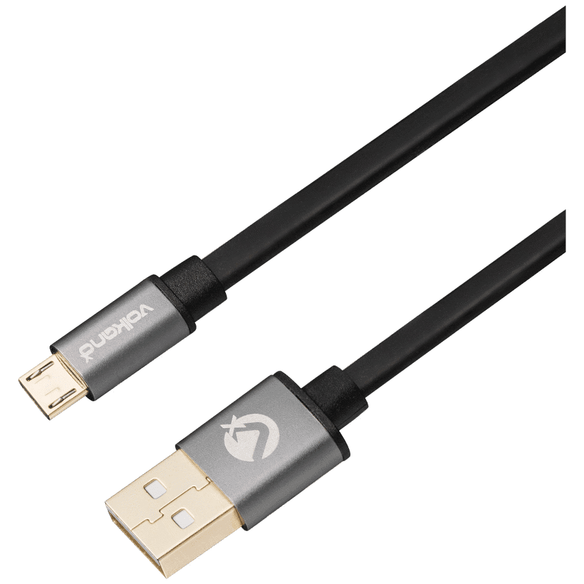 VolkanoX Couple Series Micro USB Premium Twin Pack 1m Charge/Data Cable - Black 3