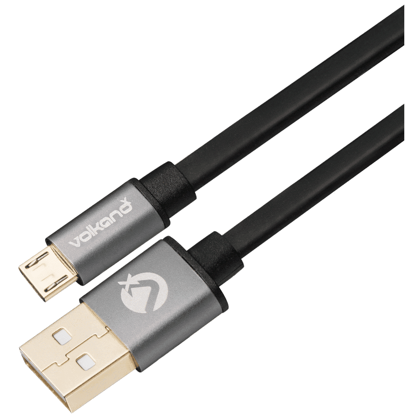VolkanoX Couple Series Micro USB Premium Twin Pack 3m Charge/Data Cable - Black 2