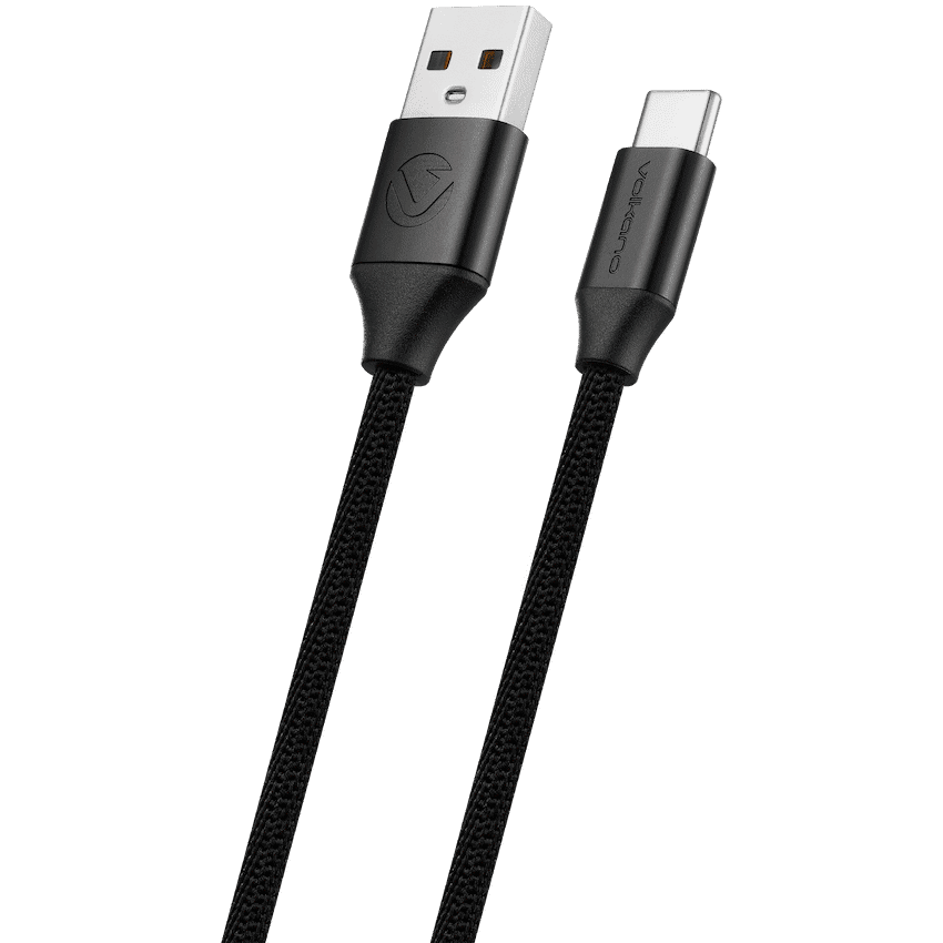 Volkano Weave Series Braided Type-C Cable 1.2m 60w - Black 2
