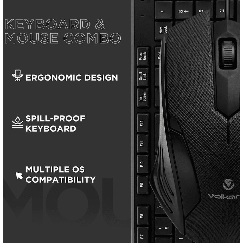 Volkano Krypton Wired Keyboard and Mouse Combo 3