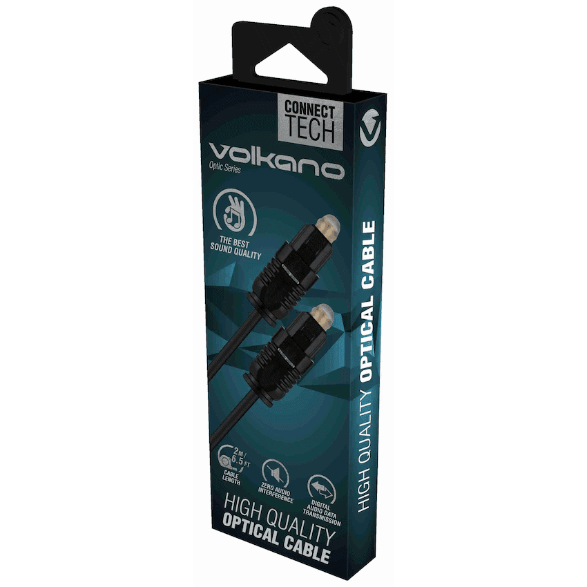 Volkano Optic Series 2m Optical Cable - Black 2