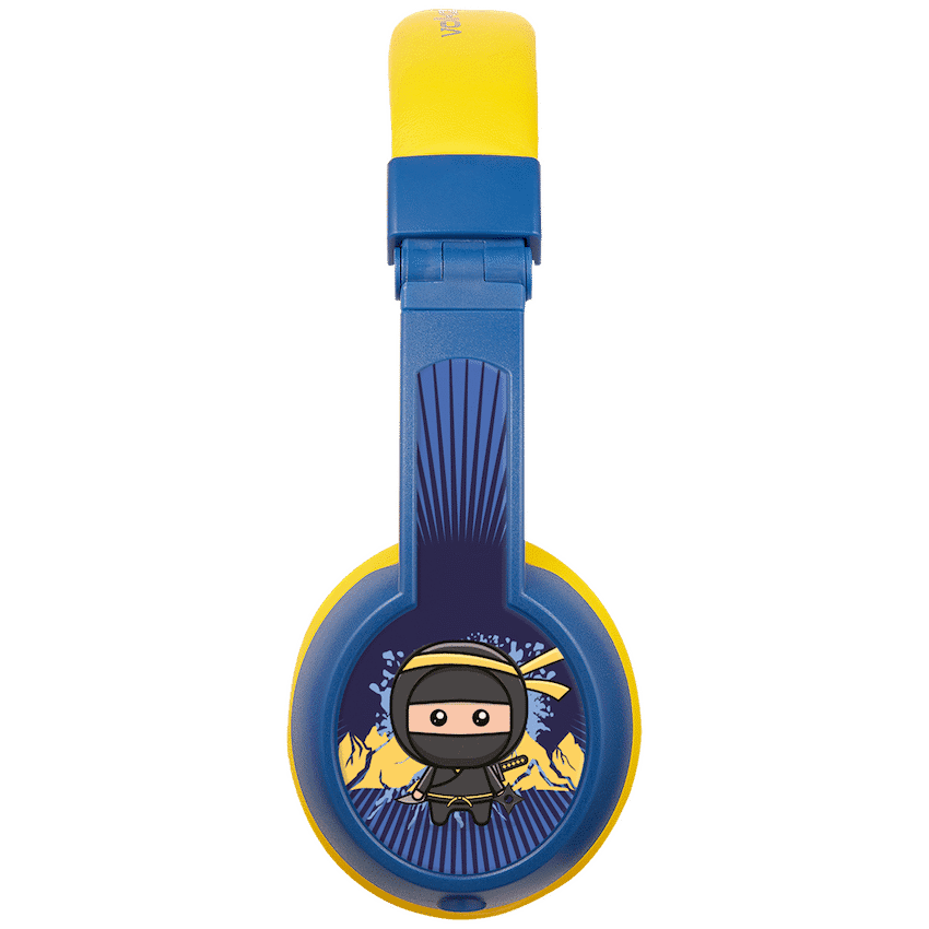 Volkano Sidekick Series Wired Kiddies Headphones with Share Port - Yellow/Blue 4