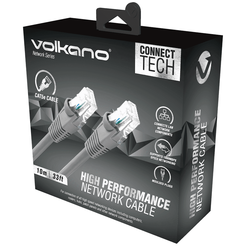 Volkano Network Series RJ-45 Network Cable - CAT5 - 10m 3