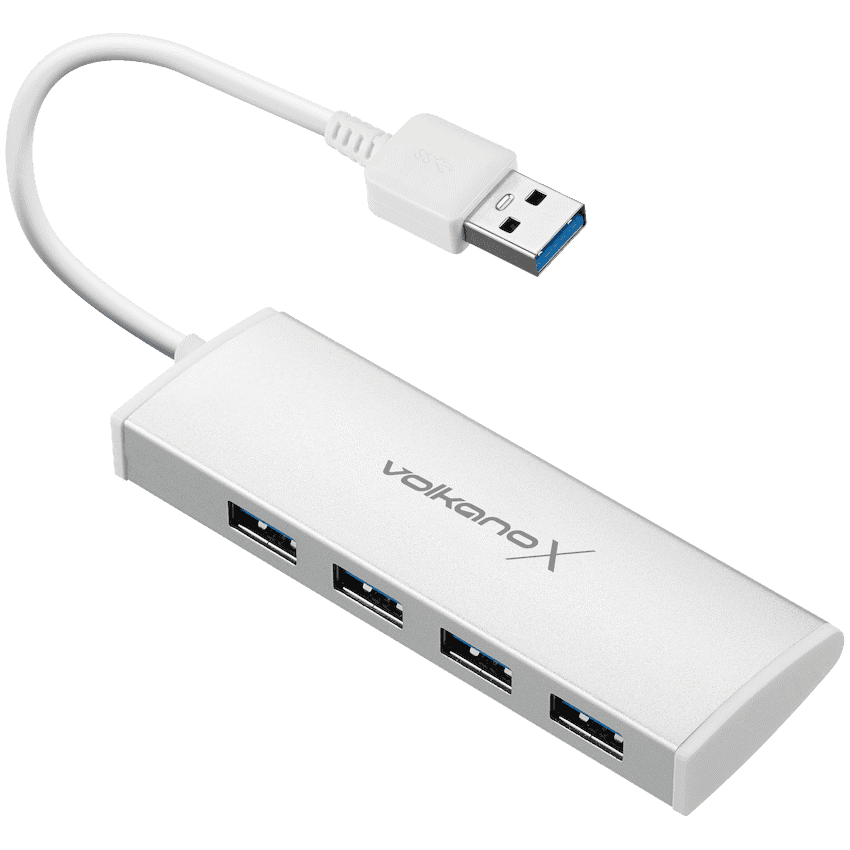 VolkanoX Media Series 4-Port USB Hub with Power Cable 2