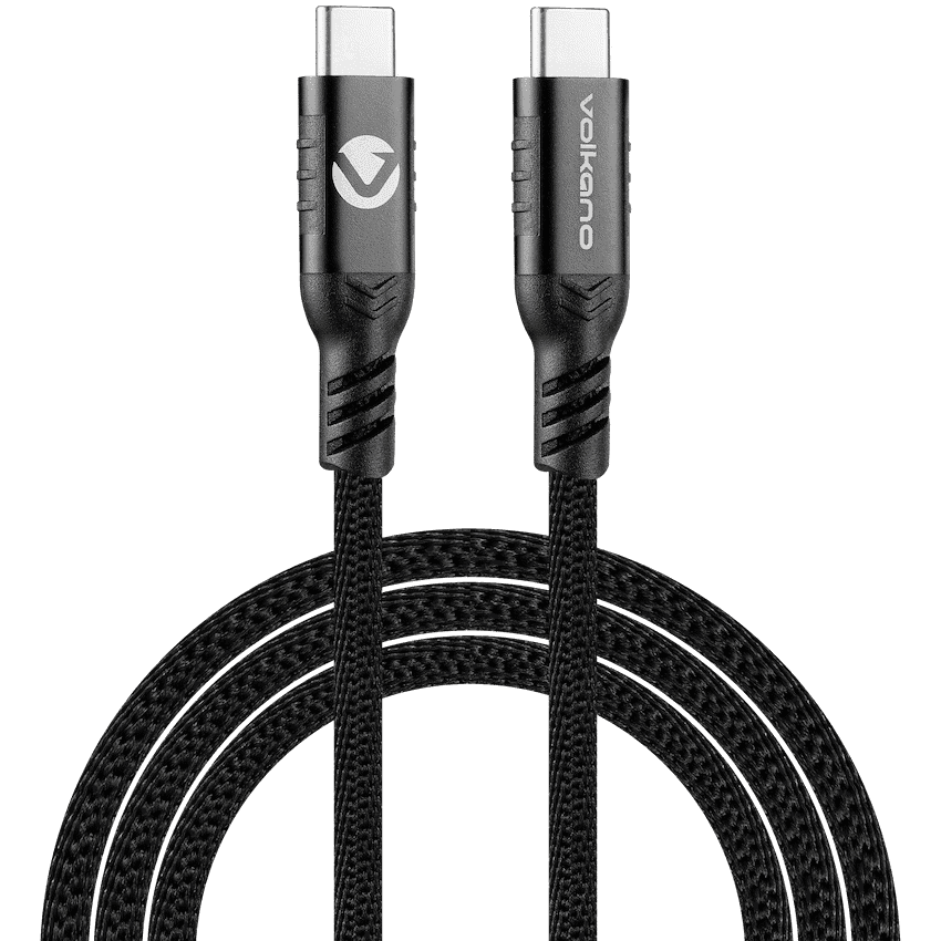 Volkano Weave Series 60w Magnetic Type-C Cable - Black 1