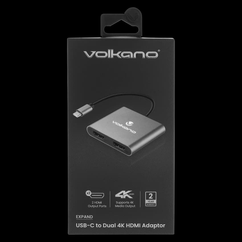 Volkano Expand Series USB-C to Dual 4K HDMI Adaptor 3