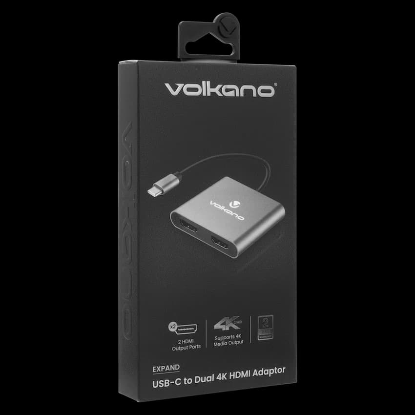 Volkano Expand Series USB-C to Dual 4K HDMI Adaptor 4