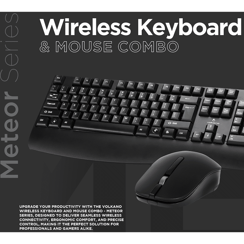 Volkano Meteor Wireless Keyboard and Mouse Combo 5