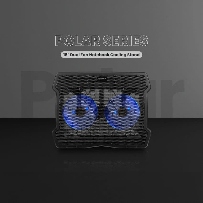 Volkano Polar Series 15" Dual Fan Notebook Cooling Stand 2
