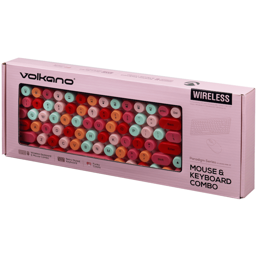 Volkano Paradigm Series Mouse and Keyboard combo - Pink 4