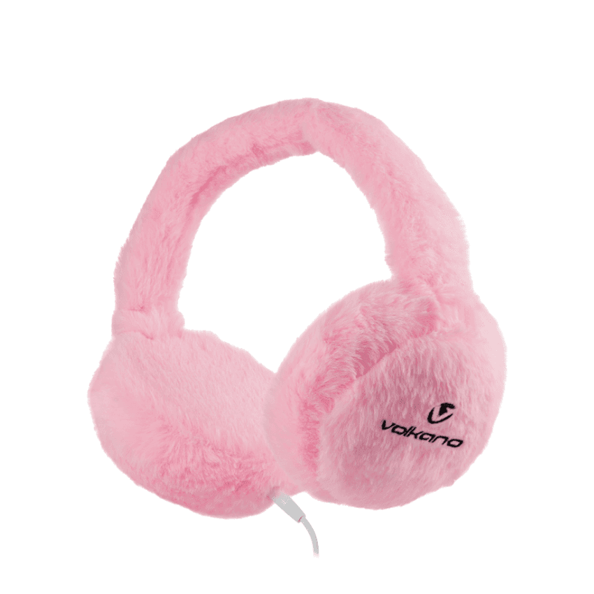 Volkano Kids Llama Series Wired Headphones with Case - Pink 1