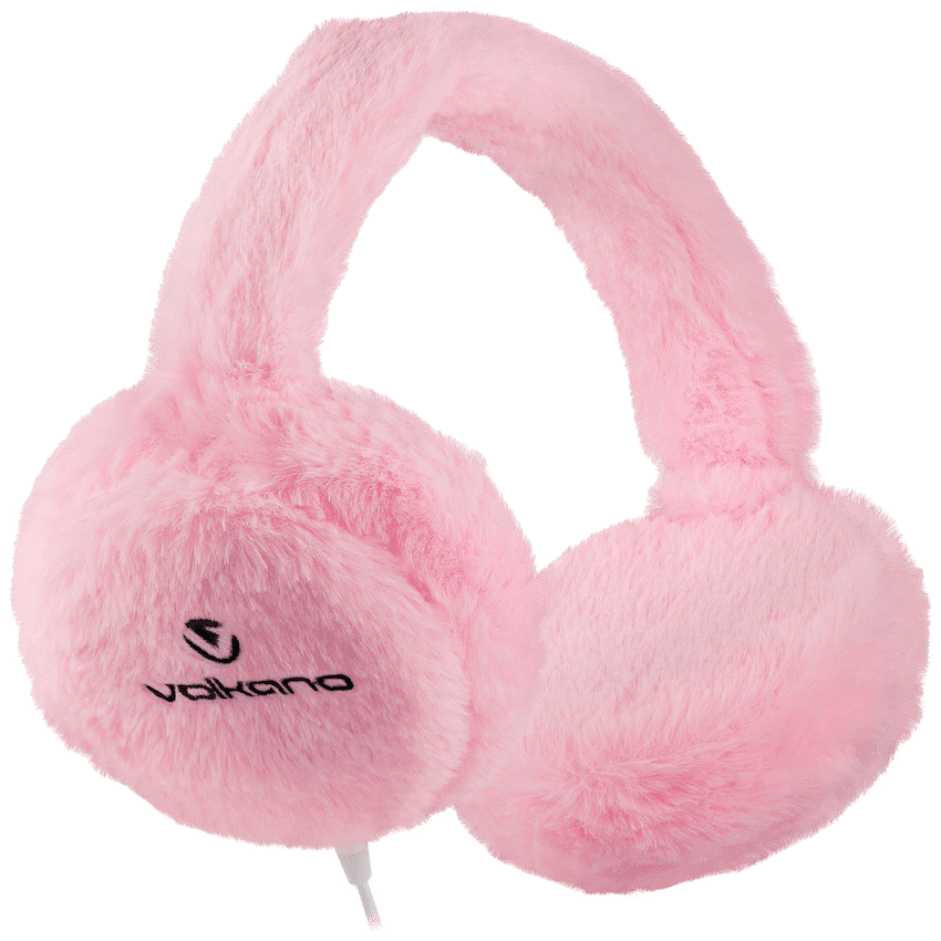 Volkano Kids Llama Series Wired Headphones with Case - Pink 2