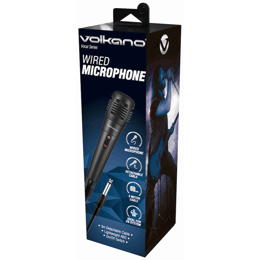 Volkano Vocal Series ABS Wired Microphone - Black 2