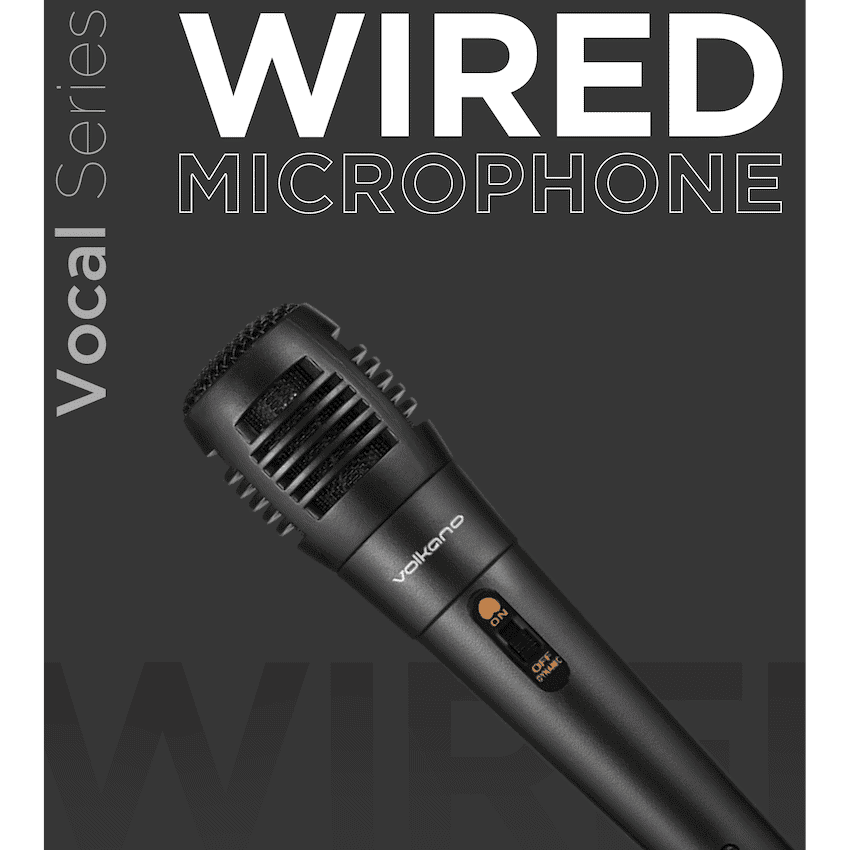 Volkano Vocal Series ABS Wired Microphone - Black 4