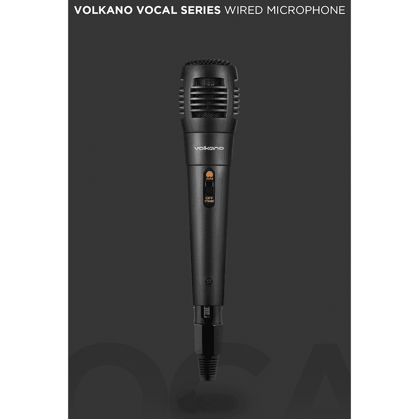 Volkano Vocal Series ABS Wired Microphone - Black 7