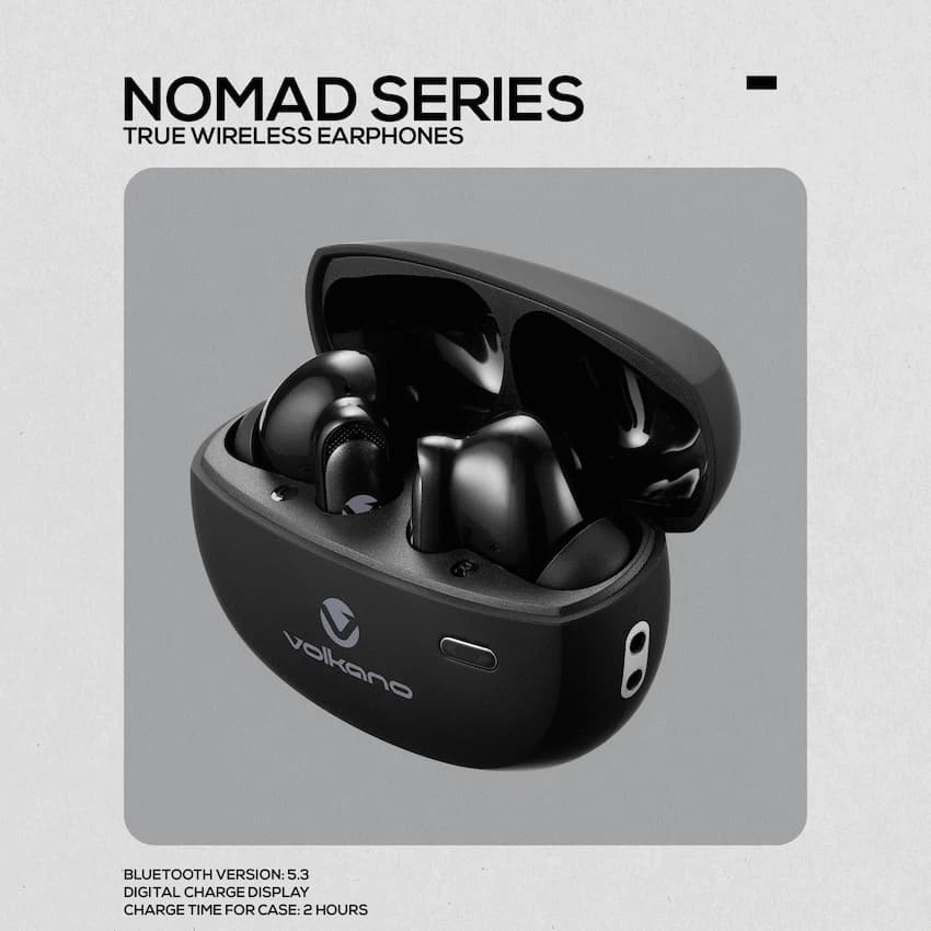 Volkano Nomad Active Noise-Cancelling True Wireless Earphones - Black 2