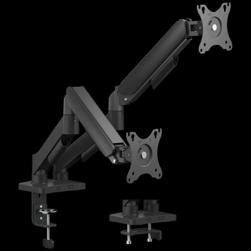 Volkano Steel Series Full Motion Dual Monitor Desk Mount 17" - 32" 6