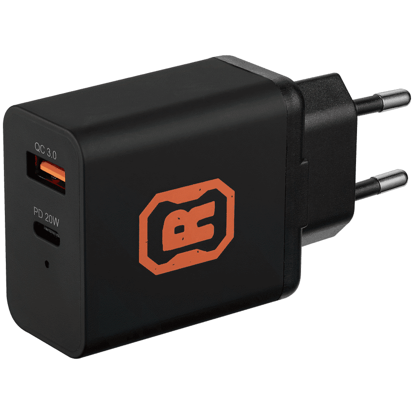 Rugged by Volkano Dual USB Wall Charger with QC3.0 and PD 1