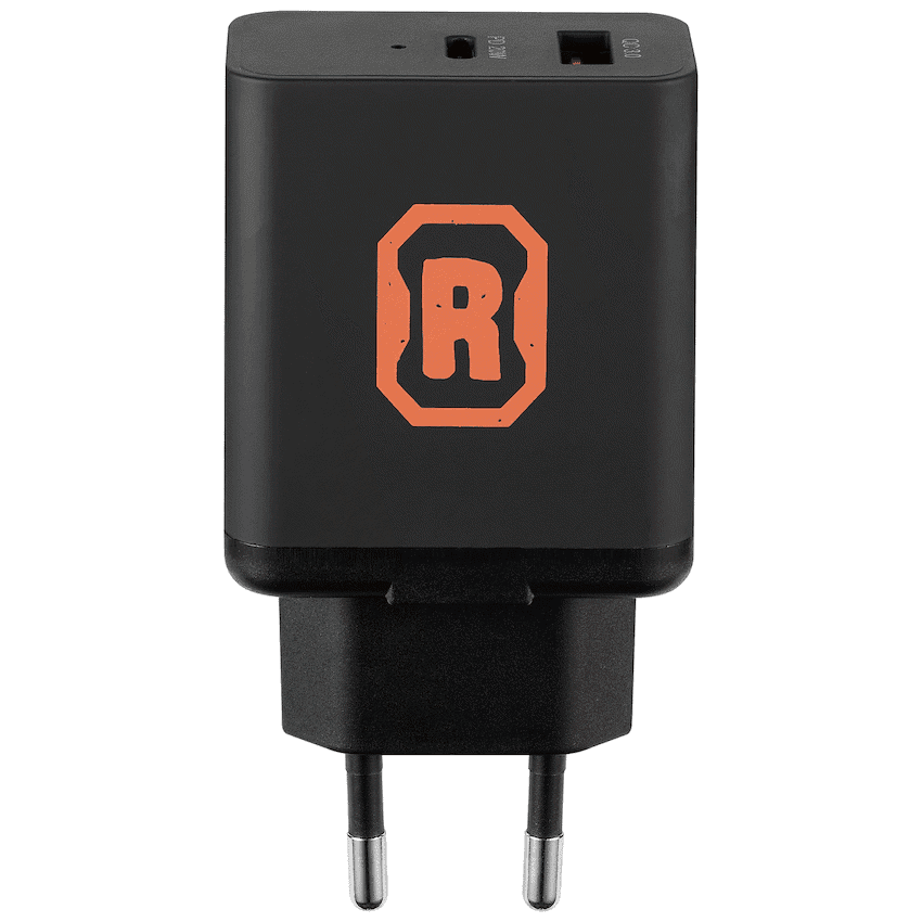 Rugged by Volkano Dual USB Wall Charger with QC3.0 and PD 2