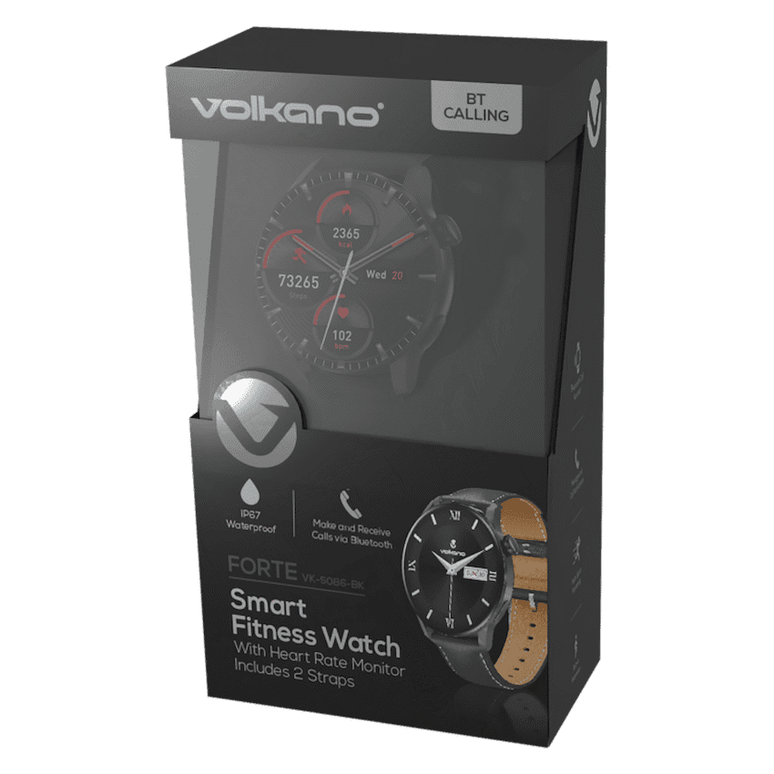 Volkano Forte Series Smart Watch with Leatherette Strap 3