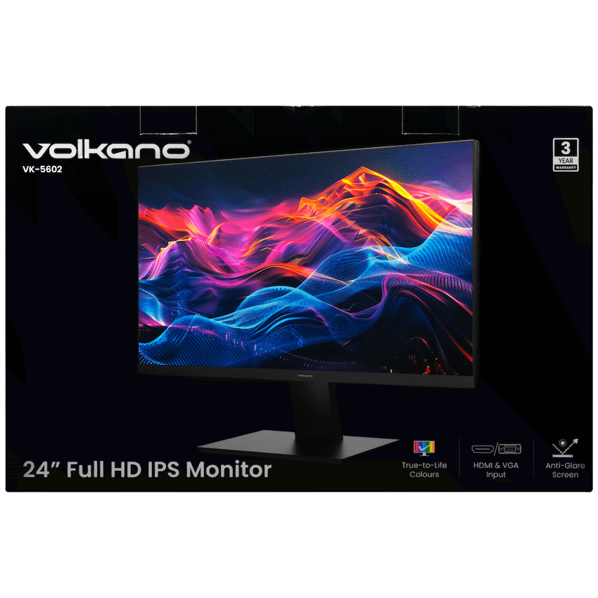 Volkano 24-inch Full HD IPS Monitor with HDMI/VGA, 100 Hz 2