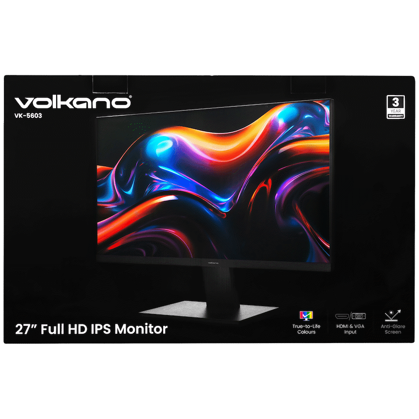 Volkano 27-inch Full HD IPS Monitor with HDMI/VGA, 100 Hz 2