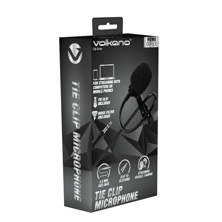 Volkano Clip series 3.5mm Tieclip Microphone 3