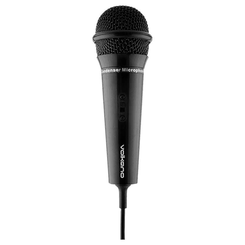 Volkano Stream Vocal Microphone with Tripod, Aux 1