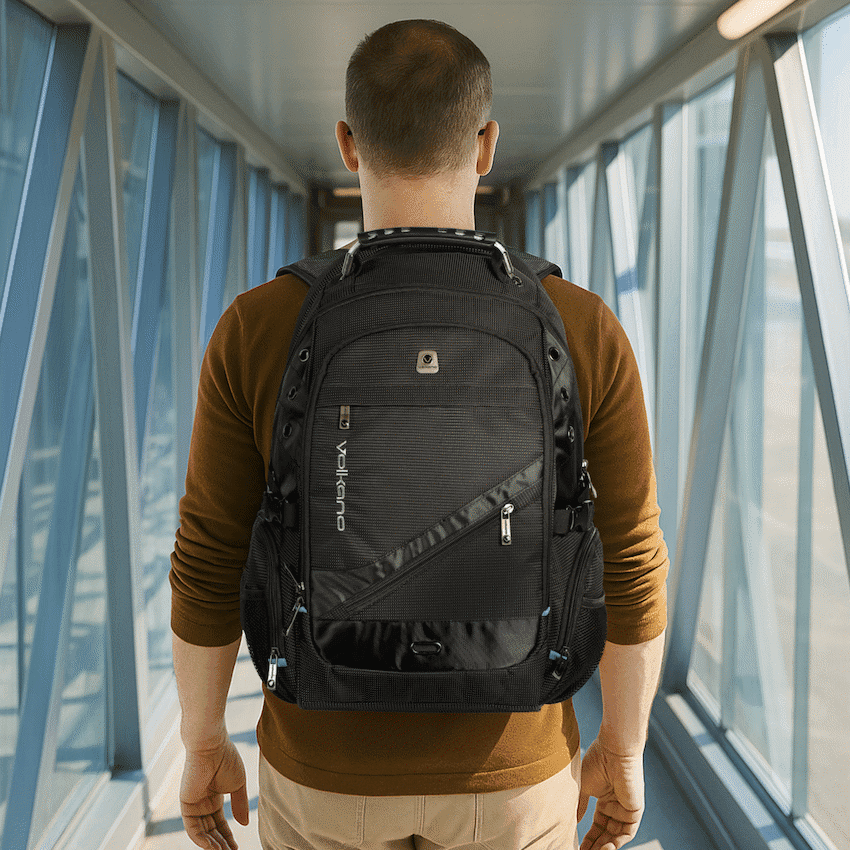 Volkano G-Unit Backpack - Black/Grey/Turquoise 9