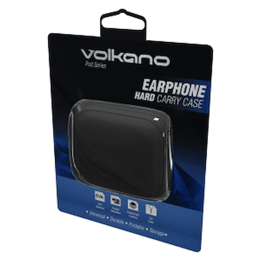 Volkano Pod Series Earphone Case - Black 3
