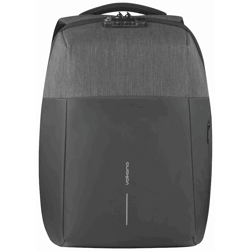 Volkano Smart Deux Laptop Backpack - Black/Charcoal 1