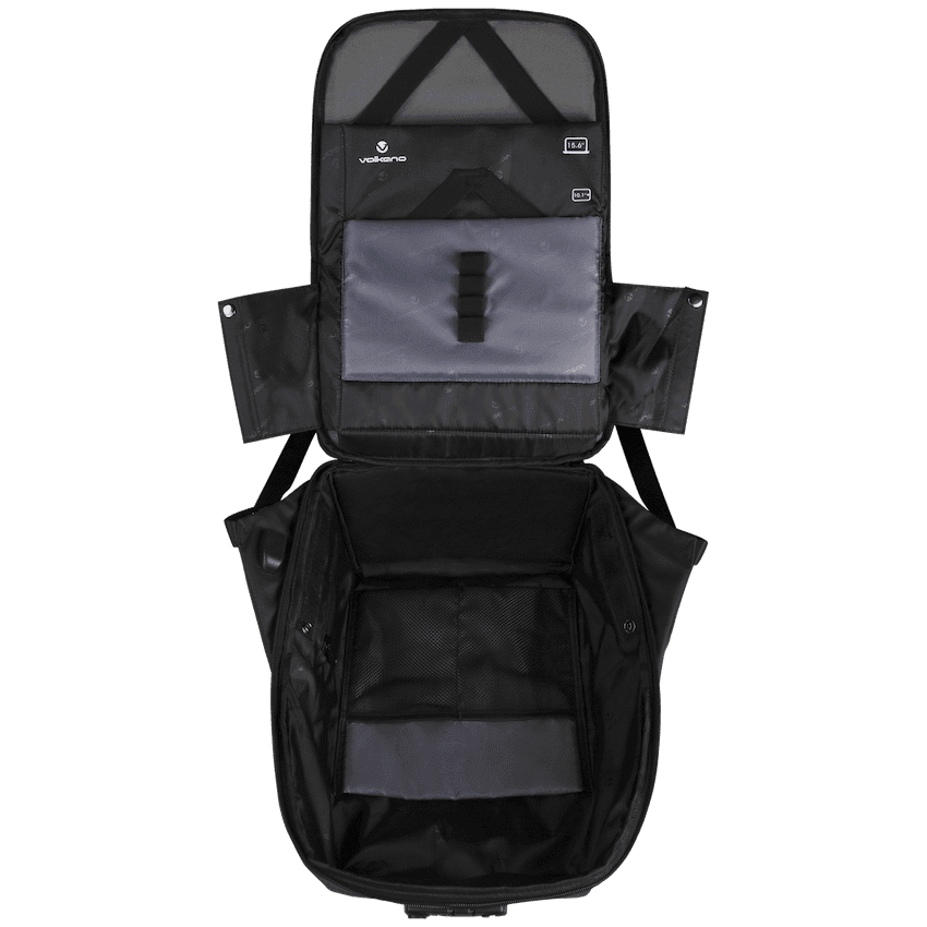 Volkano Smart Deux Laptop Backpack - Black/Charcoal 3