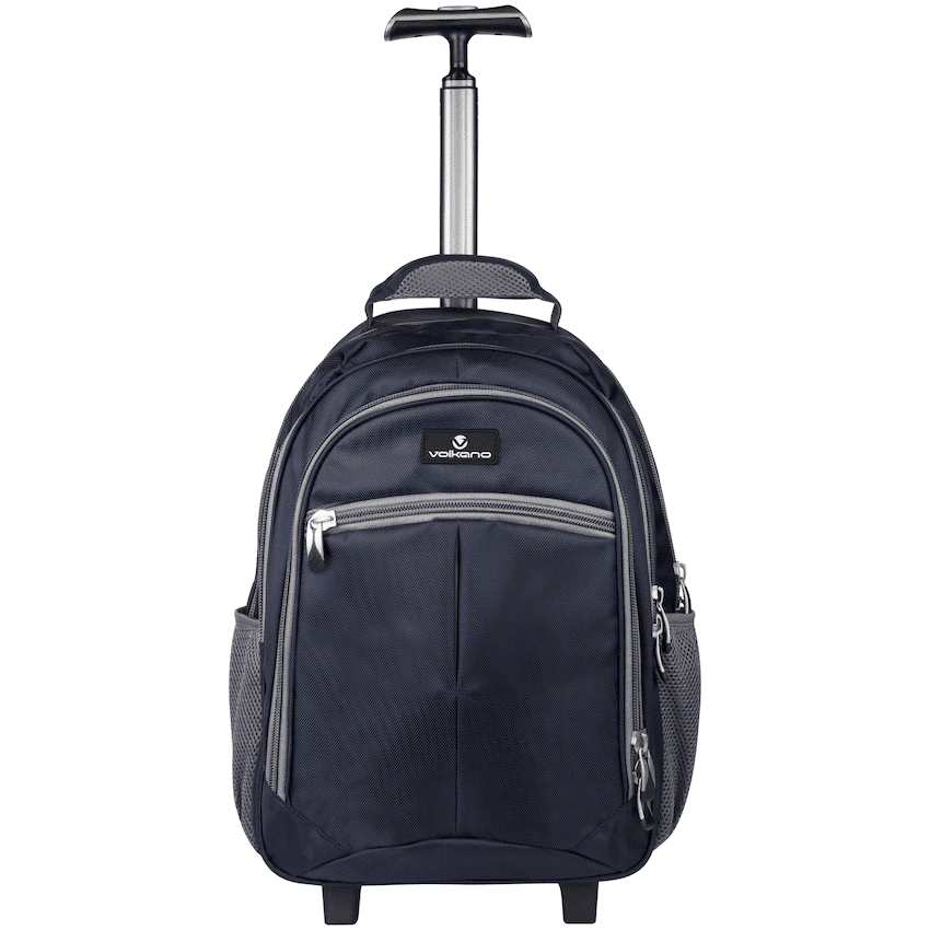 Volkano Orthopaedic Trolley Backpack 35l - Navy/Grey