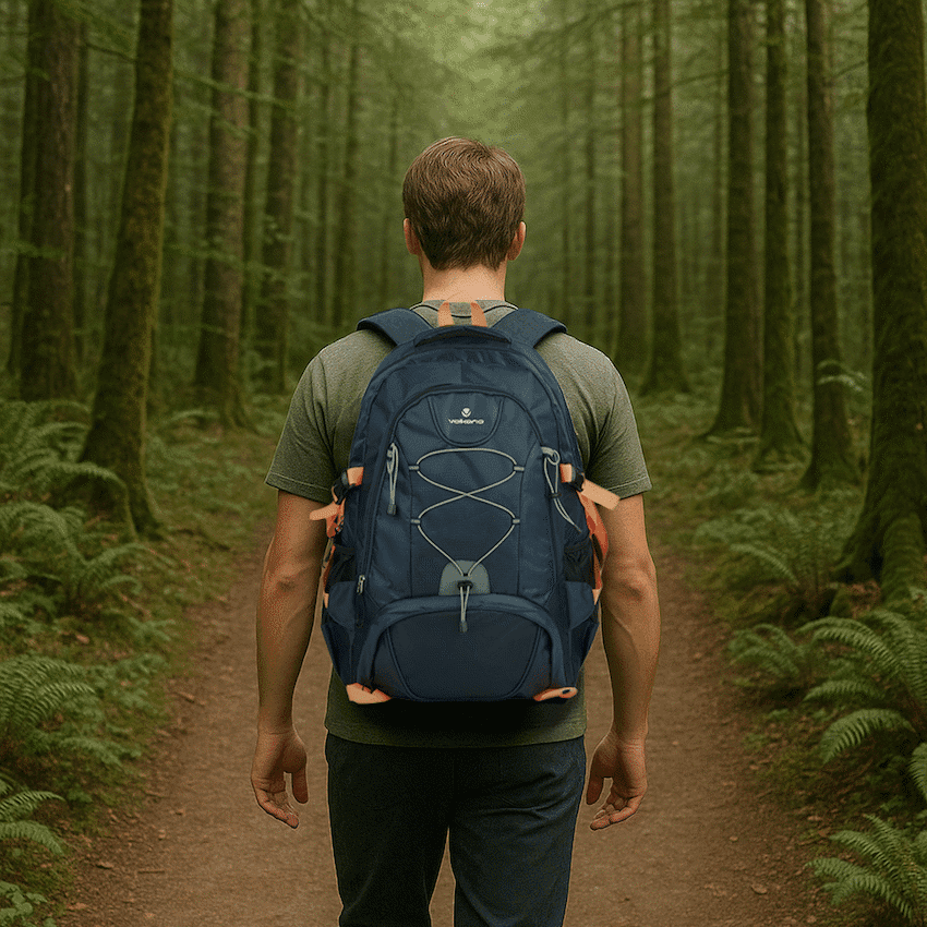 Volkano Clarence Day Pack 40L Navy/Choral 7