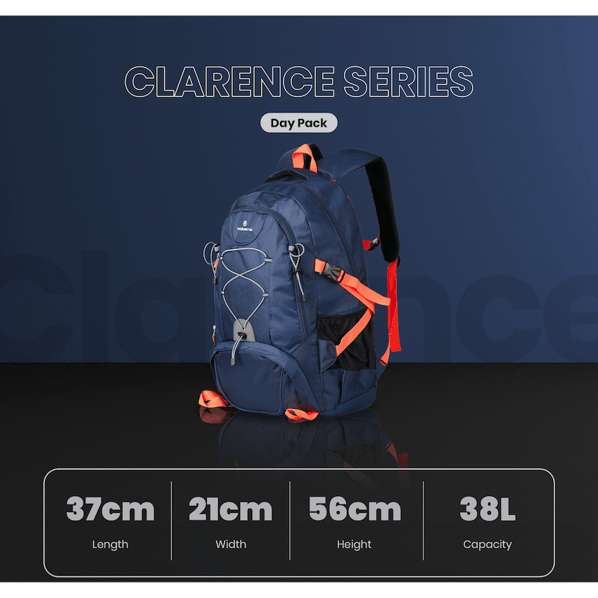 Volkano Clarence Day Pack 40L Navy/Choral 8