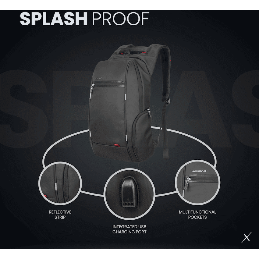 VolkanoX United 15.6" Laptop Backpack - Black 9