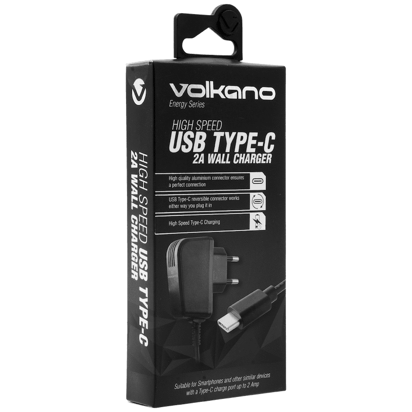 Volkano Energy Series USB Type-C 2a Wall Charger 5
