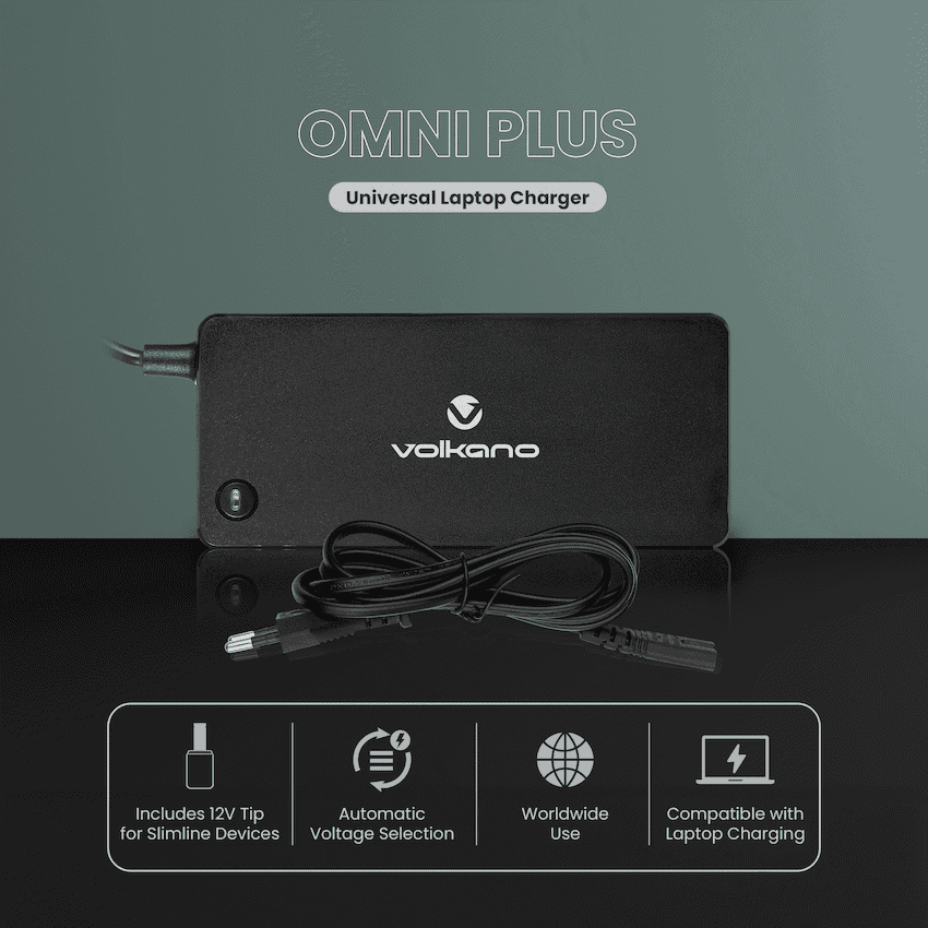 Volkano Omni Plus Universal 70W laptop charger with 12V out 2